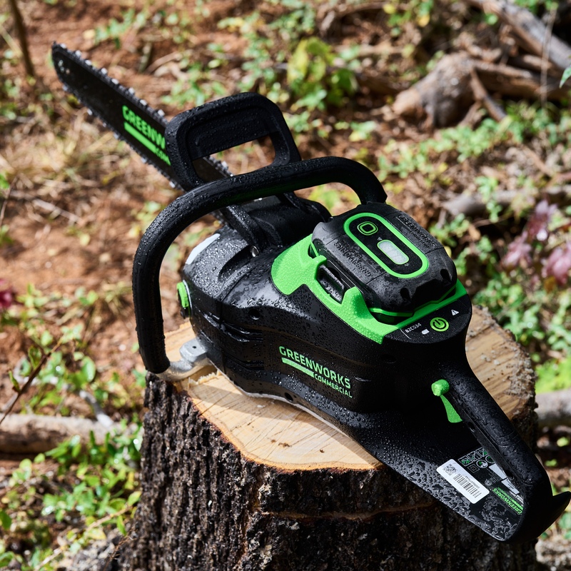 Цепная пила Greenworks GD82CS51K2 82V (51 см) аккумуляторная, с АКБ 2,5 А/ч и ЗУ