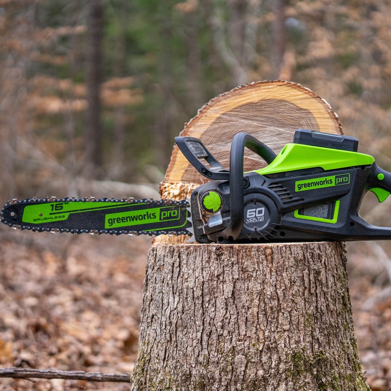Цепная пила Greenworks GD60CS25K4 60V (40 см) аккумуляторная, с АКБ 4 А/ч и ЗУ
