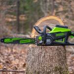 Цепная пила Greenworks GD60CS25K4 60V (40 см) аккумуляторная, с АКБ 4 А/ч и ЗУ