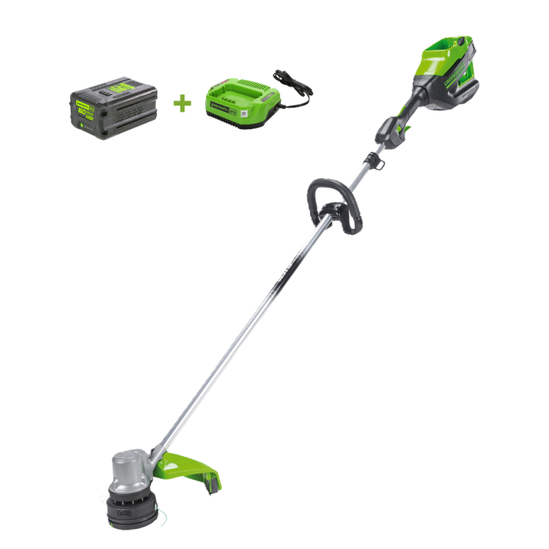 Триммер Greenworks GD82LTК5 82V (40 см) аккумуляторный, c АКБ 5 А/ч и ЗУ