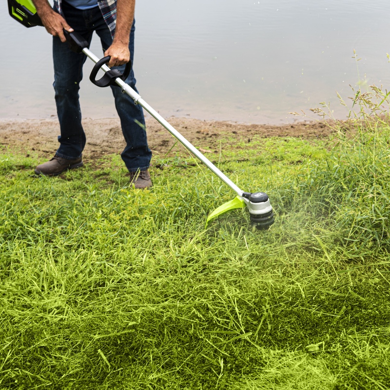 Триммер Greenworks GD60LTK4 60V (40 см) аккумуляторный, с АКБ 4 А/ч и ЗУ