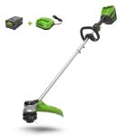 Триммер Greenworks GD60LTK4 60V (40 см) аккумуляторный, с АКБ 4 А/ч и ЗУ