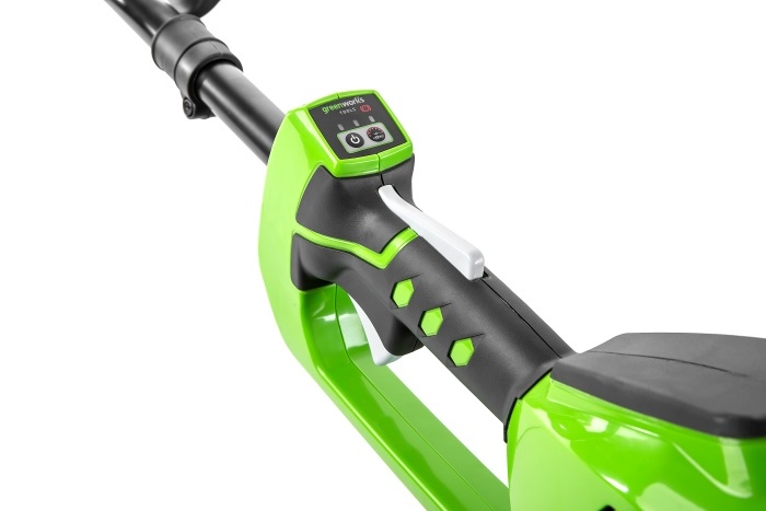 Триммер Greenworks GD40STK2XK4 40V (35 см) аккумуляторный, с АКБ 4 А/ч и ЗУ