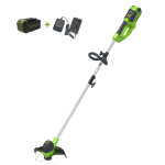 Триммер Greenworks G40LTK4 40V (30 см) аккумуляторный, с АКБ 4 А/ч и ЗУ