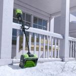 Снегоуборщик Greenworks GD60SSK4 60V (30 см) аккумуляторный, с АКБ 4А/ч и ЗУ