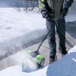 Снегоуборщик Greenworks GD60SSK4 60V (30 см) аккумуляторный, с АКБ 4А/ч и ЗУ