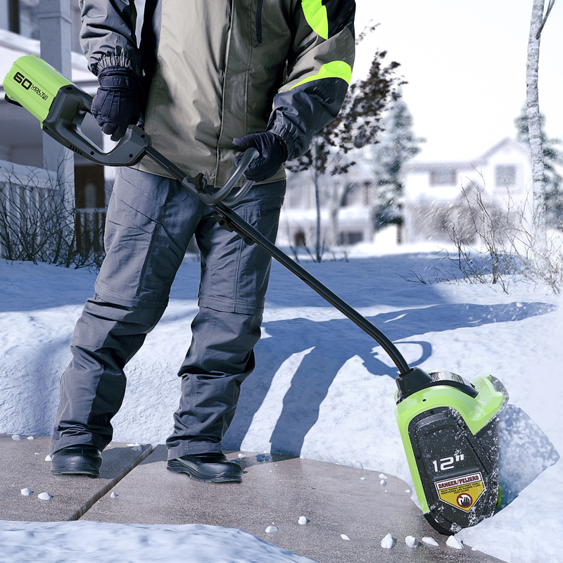 Снегоуборщик Greenworks GD60SS 60V (30 см) аккумуляторный, без АКБ и ЗУ