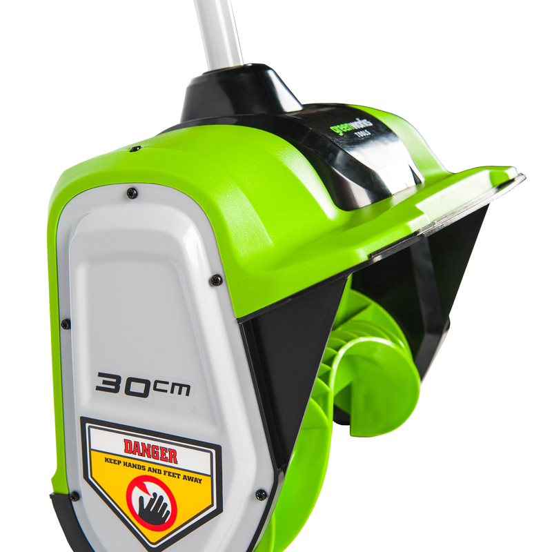 Снегоуборщик Greenworks GD40SSK2 40V (30 см) аккумуляторный, с АКБ 2 А/ч и ЗУ