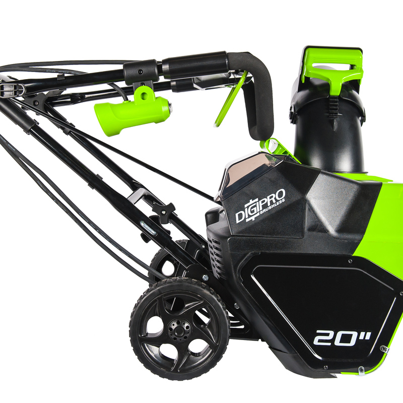 Снегоуборщик Greenworks GD40SB 40V (51 см) аккумуляторный, с АКБ 4 А/ч и ЗУ