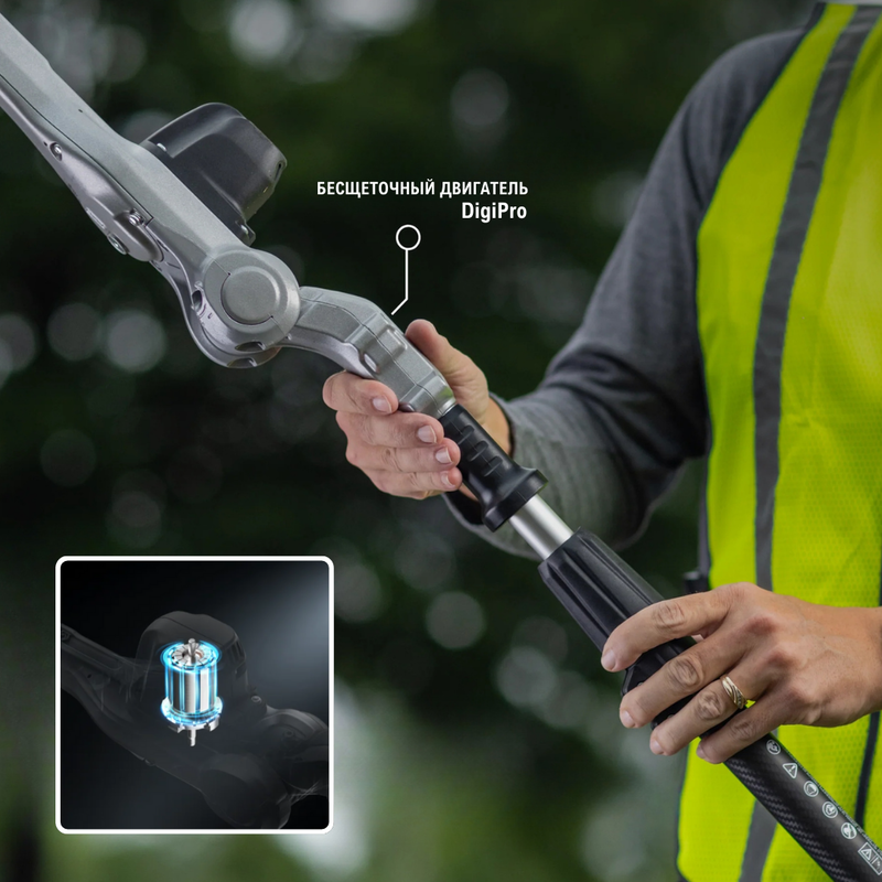 Кусторез телескопический Greenworks PH662T 82V (51см) аккумуляторный, без АКБ и ЗУ