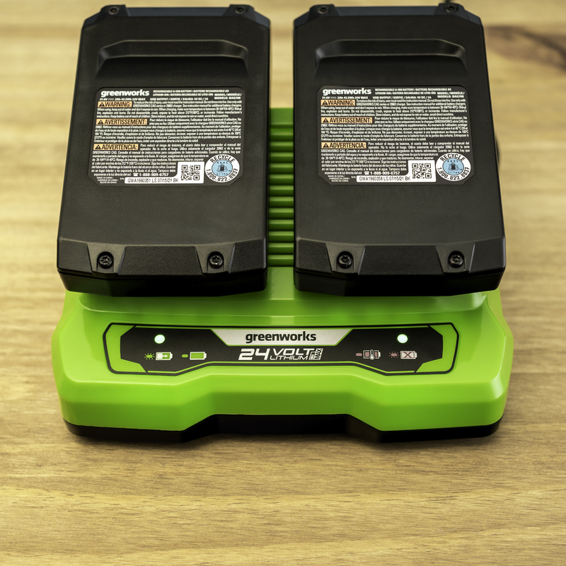 Зарядное устройство Greenworks 24V 2А G24X2UC2 на 2 аккумулятора