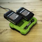 Зарядное устройство Greenworks 24V 2А G24X2UC2 на 2 аккумулятора