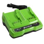 Зарядное устройство Greenworks 24V 2А G24X2UC2 на 2 аккумулятора