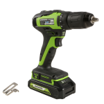 Дрель-шуруповерт Greenworks GD24DD35K2 24V (35Нм) аккумуляторная, с АКБ 2 А/ч и ЗУ