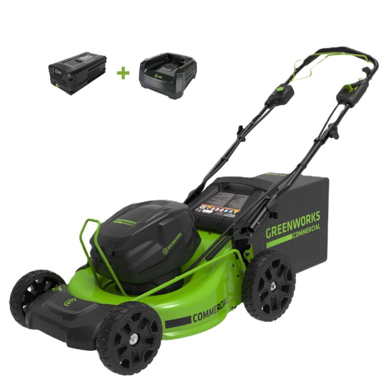 Газонокосилка Greenworks GC82LM51SP2K2 82V (51 см) самоходная аккумуляторная, с АКБ 5 А/ч и ЗУ