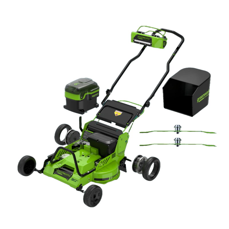 Газонокосилка Greenworks GC82LM30S 82V (76 см) самоходная аккумуляторная, без АКБ и ЗУ
