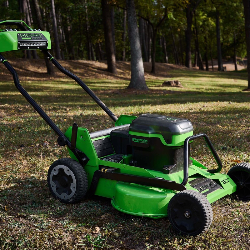 Газонокосилка Greenworks GC82LM30S 82V (76 см) самоходная аккумуляторная, без АКБ и ЗУ