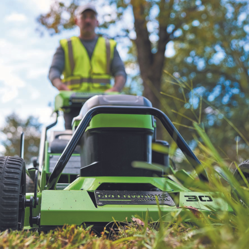 Газонокосилка Greenworks GC82LM30S 82V (76 см) самоходная аккумуляторная, без АКБ и ЗУ