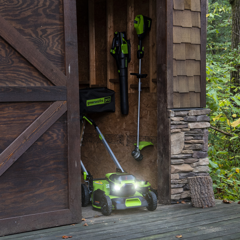 Газонокосилка Greenworks GD60LM51SPK4 60V (51 см) самоходная аккумуляторная, с АКБ 4 А/ч и ЗУ