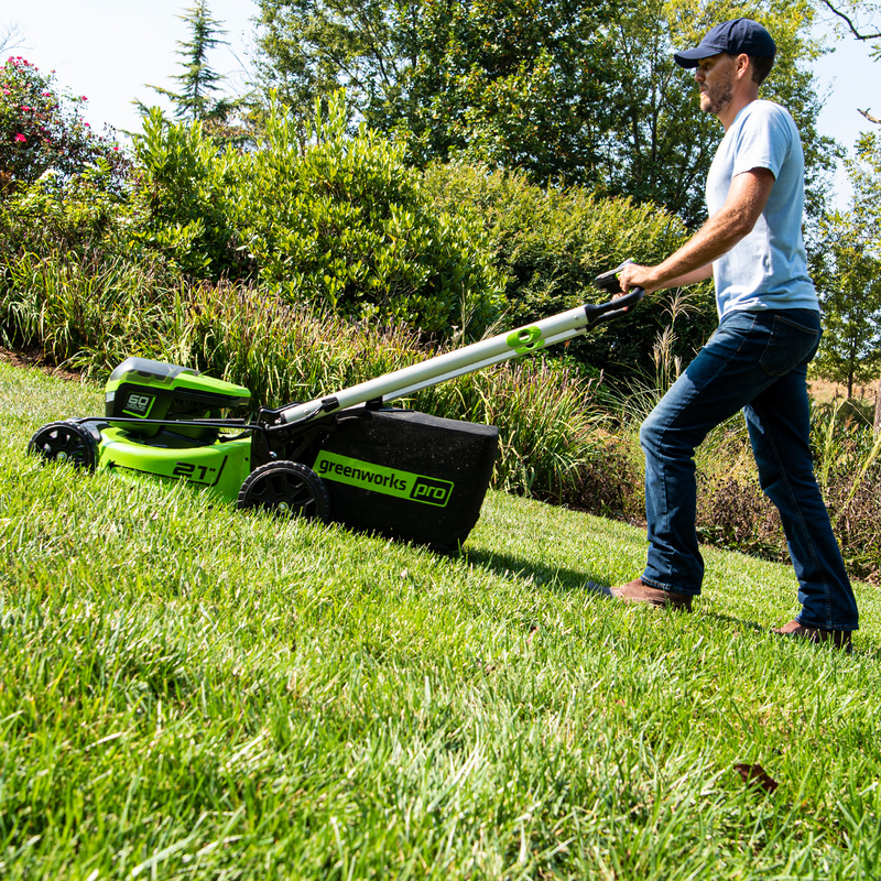 Газонокосилка Greenworks GD60LM51SPK4 60V (51 см) самоходная аккумуляторная, с АКБ 4 А/ч и ЗУ