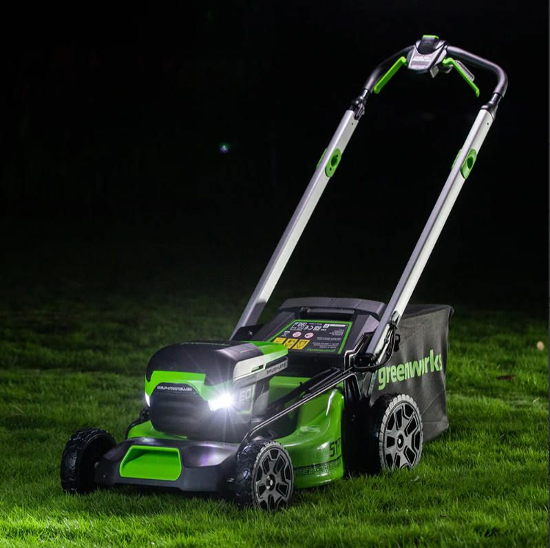 Газонокосилка Greenworks GD60LM51SPK4 60V (51 см) самоходная аккумуляторная, с АКБ 4 А/ч и ЗУ