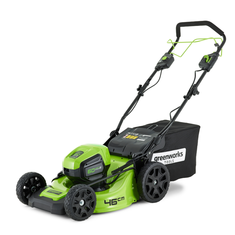 Газонокосилка Greenworks GD60LM46SP 60V (46 см) самоходная аккумуляторная, без АКБ и ЗУ