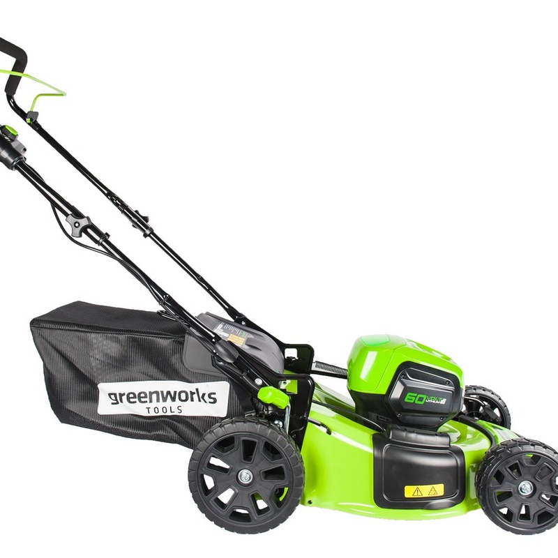 Газонокосилка Greenworks GD60LM46HPK4 60V (46 см) аккумуляторная, с АКБ 4 А/ч и ЗУ