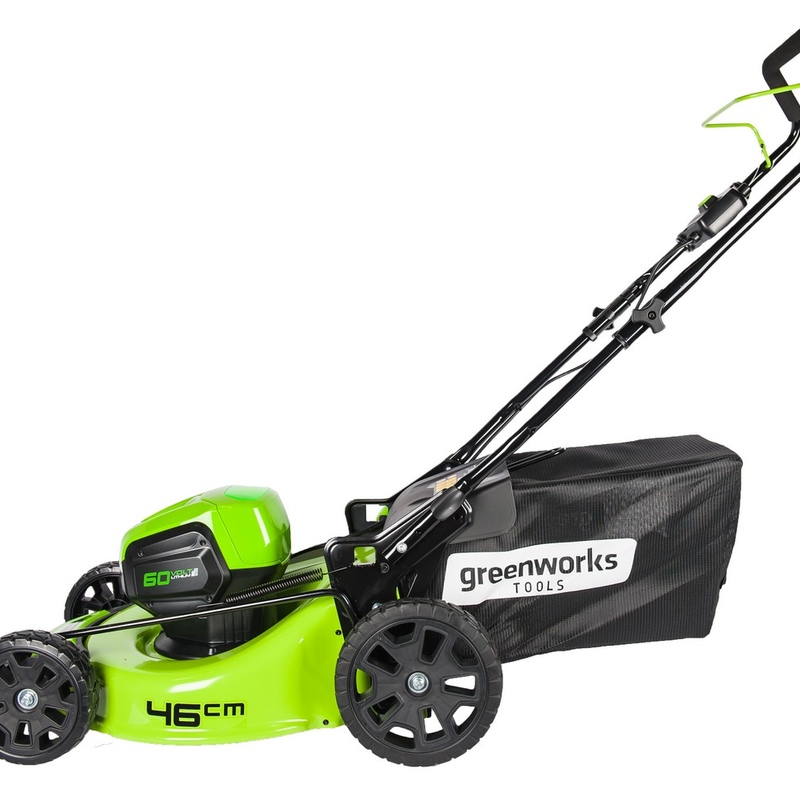 Газонокосилка Greenworks GD60LM46HPK4 60V (46 см) аккумуляторная, с АКБ 4 А/ч и ЗУ