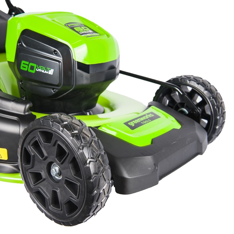 Газонокосилка Greenworks GD60LM46HPK4 60V (46 см) аккумуляторная, с АКБ 4 А/ч и ЗУ
