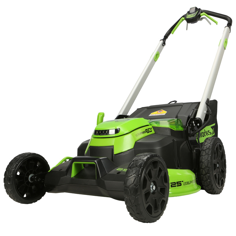 Газонокосилка Greenworks Twin Force GD60LM61 60V (61 см) самоходная аккумуляторная, без АКБ и ЗУ