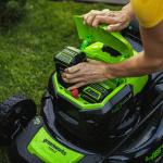Газонокосилка Greenworks GD40LM46SPK4 40V (46 см) самоходная аккумуляторная, с АКБ 4 А/ч и ЗУ
