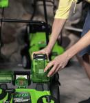 Газонокосилка Greenworks G40LM49DBK4 40V (49 см) аккумуляторная, с АКБ 4 А/ч и ЗУ