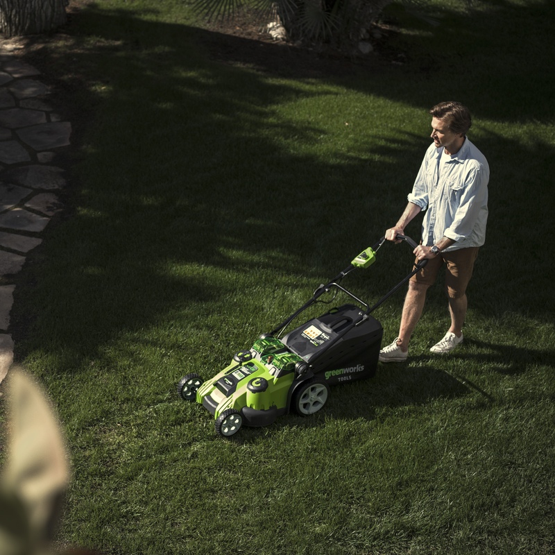 Газонокосилка Greenworks G40LM49DB 40V (49 см) аккумуляторная, без АКБ и ЗУ