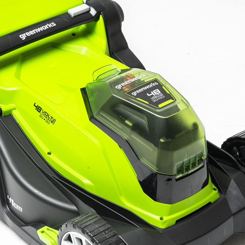 Газонокосилка Greenworks G24X2LM41K2X 24V (41 см) аккумуляторная, с 2×АКБ 4 А/ч и двойным ЗУ