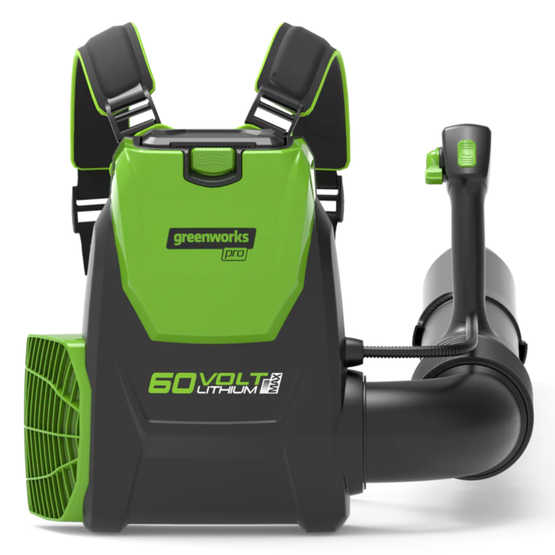 Воздуходувка Greenworks GD60BPB 60V (225 км/ч) ранцевая аккумуляторная , без АКБ и ЗУ