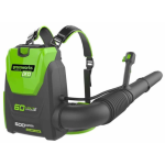 Воздуходувка Greenworks GD60BPB 60V (225 км/ч) ранцевая аккумуляторная , без АКБ и ЗУ