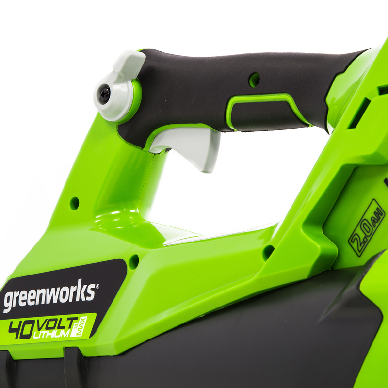 Воздуходувка Greenworks G40ABK2 40V (177 км/ч) аккумуляторная, с АКБ 4 А/ч и ЗУ