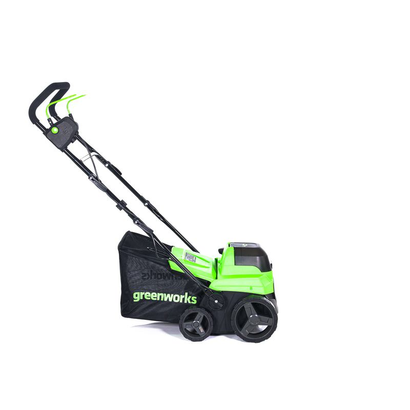 Аэратор-скарификатор Greenworks GD40SC38IIK4 40V аккумуляторный, с АКБ 4 А/ч и ЗУ