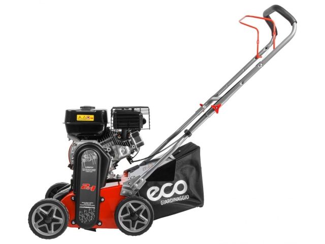 Аэратор/скарификатор бензиновый ECO SCG-400 (7.0 л.с., шир. 40 см,, 8 уровней, ручной привод, колеса 7