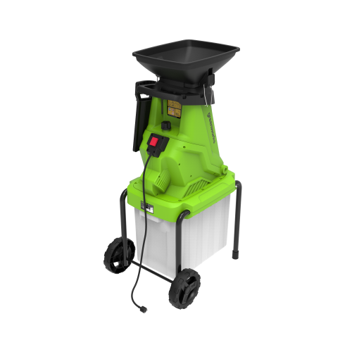 Измельчитель садовый Greenworks GW-2800SD 220V 2800Вт, электрический с контейнером