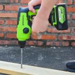 Перфоратор Greenworks GD24SDS1K2 24V (1,2 Дж) аккумуляторный, c АКБ 2 А/ч и ЗУ