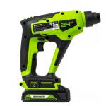 Перфоратор Greenworks GD24SDS1K2 24V (1,2 Дж) аккумуляторный, c АКБ 2 А/ч и ЗУ