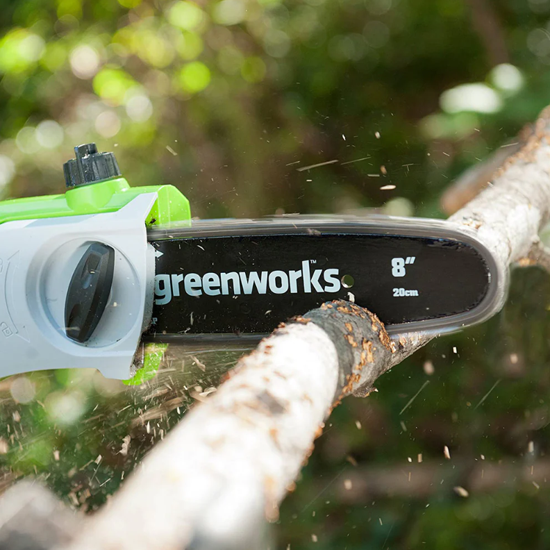 Высоторез-сучкорез Greenworks G24PS20 24V (20 см) аккумуляторный, без АКБ и ЗУ