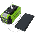 Аккумулятор Greenworks 40V 2 А/ч G40USB2 с USB разъемом