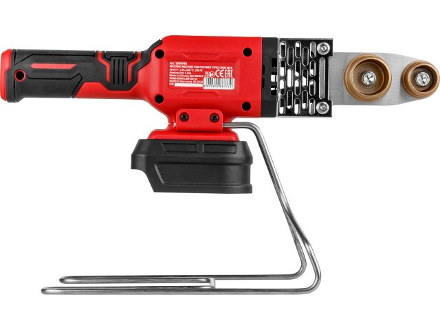 Аккум. сварочный аппарат для полимерных труб WORTEX  CWM 1834 ALL1 XLT SOLO + 3 насадки (300 Вт, 25-340 С, электронная регулировка.) (1304746)