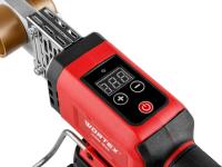 Аккум. сварочный аппарат для полимерных труб WORTEX  CWM 1834 ALL1 XLT SOLO + 3 насадки (300 Вт, 25-340 С, электронная регулировка.) (1304746)