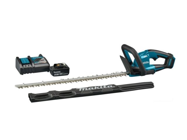 Аккум. кусторез MAKITA LXT DUH 606 RT в кор. (18.0 В, 1 акк., 5.0 А/ч, Li-Ion, длина ножа 600 мм, шаг ножа: 20 мм.) (DUH606RT)