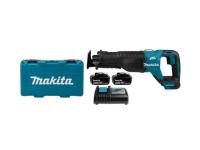Аккум. сабельная пила MAKITA LXT DJR 187 RT в кейсе (18.0 В, 1 акк., 5.0 А/ч, Li-Ion, дерево до 255 мм, металл до 130 мм) (DJR187RT)