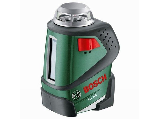 Нивелир лазерный линейный BOSCH PLL 360 со штативом в кор. (проекция: крест, 1 плоскость 360°, до 20 м, +/- 8 мм, резьба 1/4
