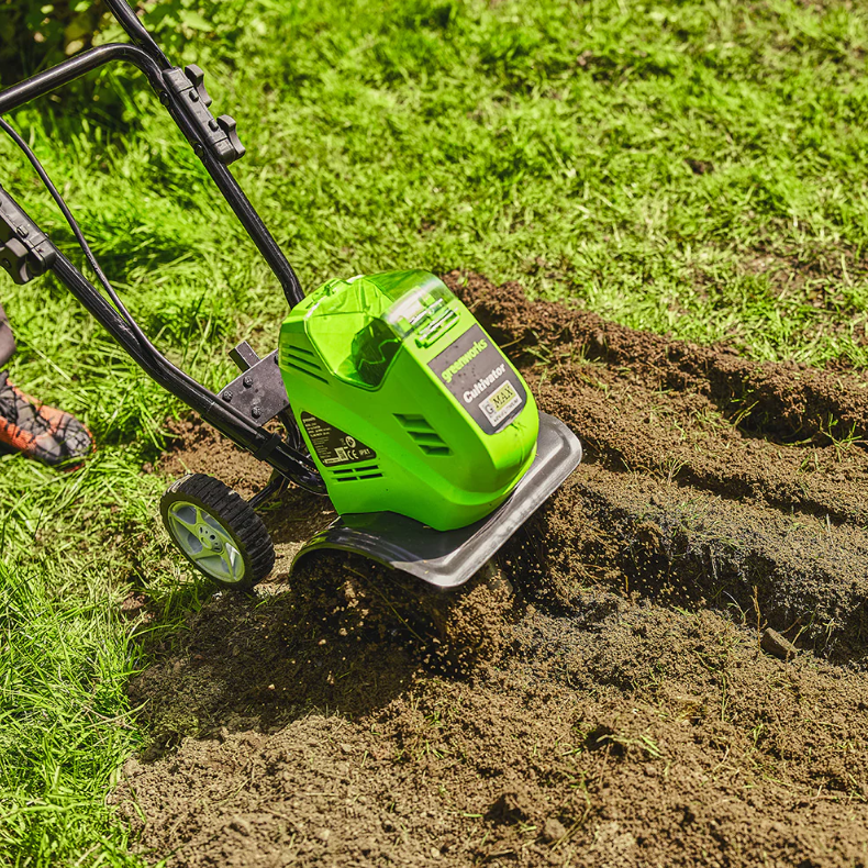 Культиватор Greenworks G40TL 40V аккумуляторный, без АКБ и ЗУ